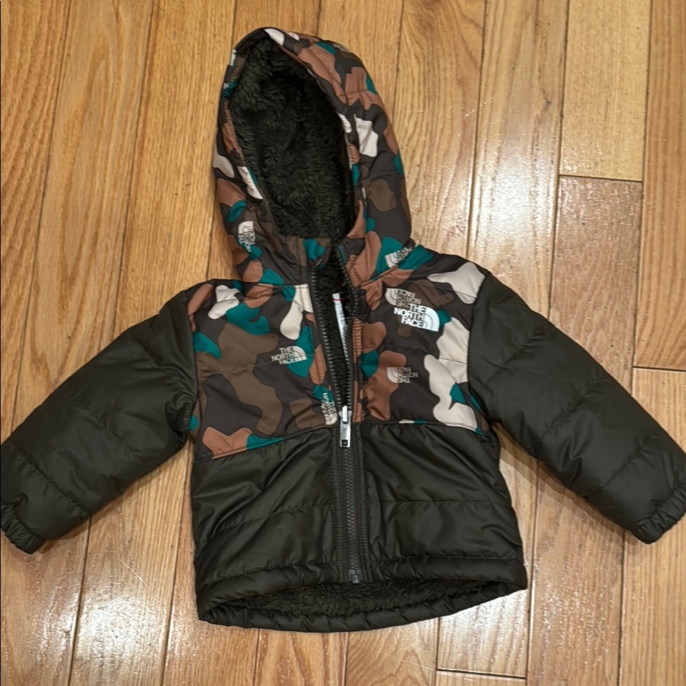 The North Face Camouflage Puffer Reversible Jacket
